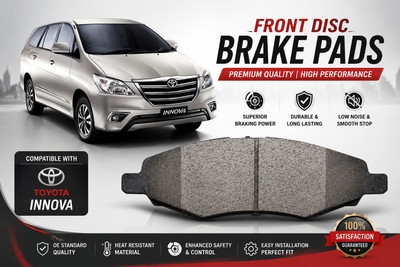 genuine parts INNOVA OLD MODEL FRONT DISC BRAKE PADS Vehicle Disc Pad(Pack of 4)