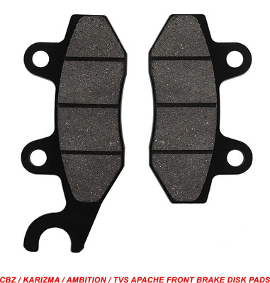 anmol enterprises Front Brake Disk Pads Set Compatible for Hero CBZ/Karizma/Ambition/ Tvs Apache Vehicle Disc Pad(Pack of 2)