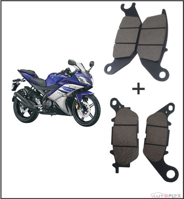 AUTOPLEX Front & Rear Disc Pad Compatible For YAMAHA R15 V1 & V2 (Version-1/2)(Pack Of 1) Vehicle Disc Pad(Pack of 4)