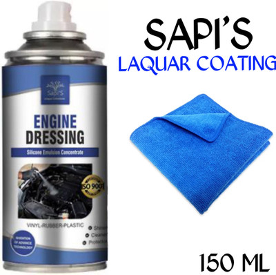 SAPI'S SapiS Lacquer Coating Spray With microfiber Cloth Engine Cleaner(150 ml)