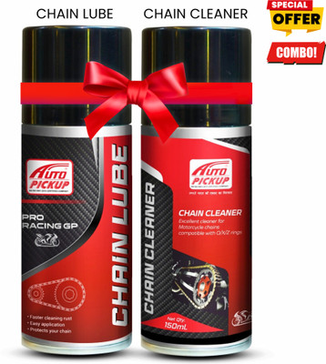 AUTO PICKUP Chain Cleaner and Chain Lube Combo (150 ml, Pack of 2) Engine Cleaner(300 ml)