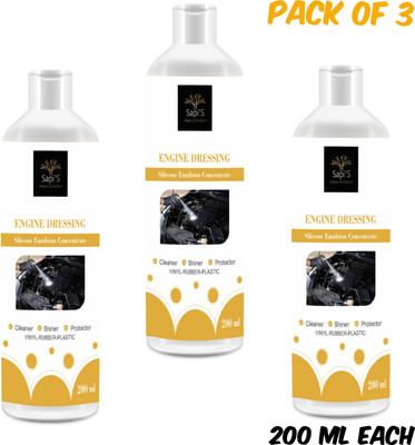SAPI'S SapiS Engine Dressing Shiner 200ml Pack of 3 Engine Cleaner(600 ml)