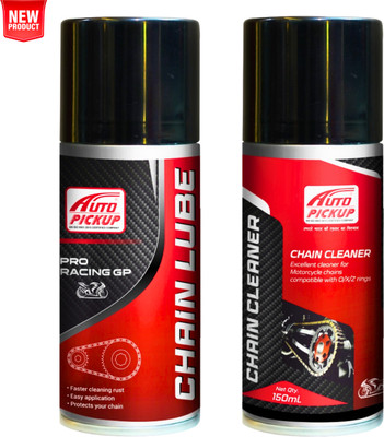 AUTO PICKUP Premium Quality 150ml Faster Cleaning Chain Lube & Chain Cleaner Spray Engine Cleaner(150 ml)