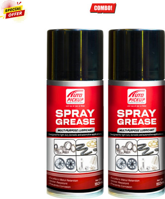 AUTO PICKUP Premium Quality 1+1 Combo Of 2 Multi-purpose Lubricant Spray Grease Engine Cleaner(150 ml)