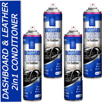 SAPI'S Dashboard & Leather 2in1 Cleaner Conditioner Pack of 4, 500 ML Engine Cleaner(2000 ml)