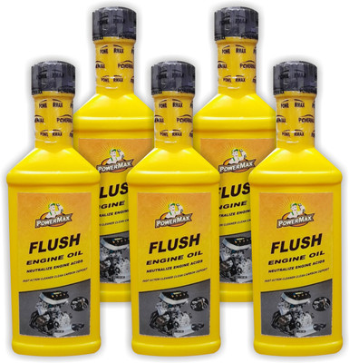POWERMAX Engine Oil Flush 60ml Pack of 5 Engine Cleaner(300 ml)