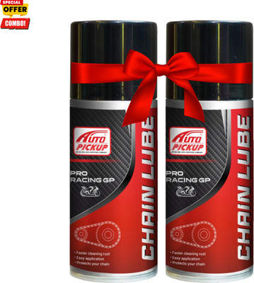 AUTO PICKUP Premium Chain Lube Spray 1+1 Combo Engine Cleaner(300 ml)