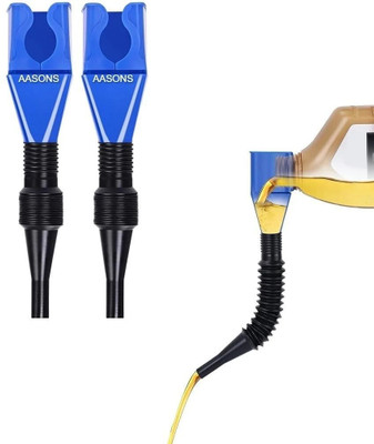 AASONS Plastic Clasp Anti-Spill Fuel Funnel With Removable/Retractable Hose 2pcs AASONS Plastic Clasp Anti-Spill FuelFunnel 2 pcs Universal Fuel Filter(Light Duty Fuel Filters)