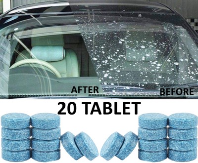 GOLDINKS 20 Tablet Car Accessories Wiper Windshield Glass cleaning Detergent Effervescent Tablet Concentrate Vehicle Glass Cleaner(20 g)