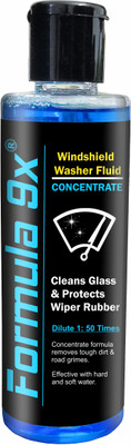 Formula 9x Windshield Washer Fluid Concentrate - 200ml Liquid Vehicle Glass Cleaner(200 ml)