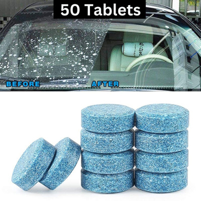 quickgrabit Car Wiper Detergent 50 Tablet Auto Windshield Cleaner Tablet Concentrate Vehicle Glass Cleaner(50 g)