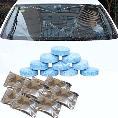 PIXEL ENTERPRISE Car Wiper Detergent Tablets Washer Auto Windshield Cleaner 10 PCs Tablet Concentrate Vehicle Glass Cleaner(10 g)