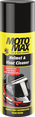 Motomax Helmet & Visor cleaner for removing dust, grime, streak free finish on Helmets Liquid Vehicle Glass Cleaner(200 ml)