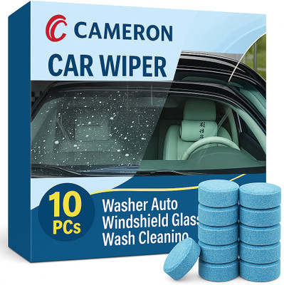 Cameron Car Windshield Washer Tablets Auto Wiper Glass Cleaner Tablet Concentrate Vehicle Glass Cleaner(10 Tablets)