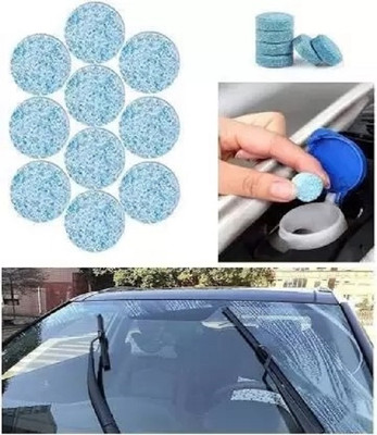 VINTA 10PCS/1Set Car Wiper Detergent Effervescent Tab for Washer Tabs Concentrate Tablet Concentrate Vehicle Glass Cleaner(2 L)