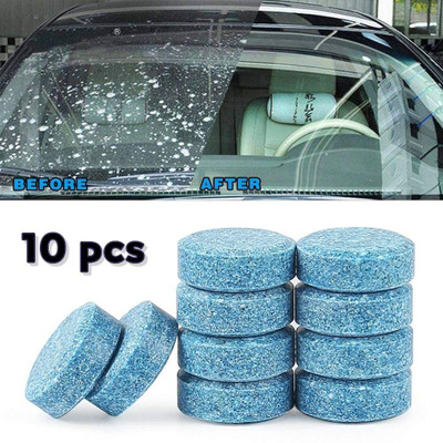 Ankev 10 pcs/set Windshield Cleaning Tablet Concentrate Vehicle Glass Cleaner(10 g)