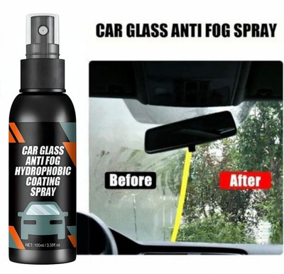 SCENTORA Car Glass Anti Fog Spray | Water-Repellent | Vision Enhancer Liquid Vehicle Glass Cleaner(100 ml)