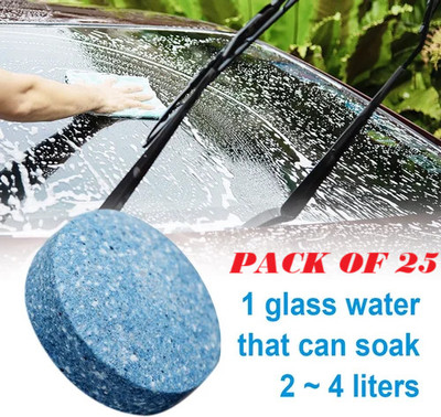 XONYSTAR Glass Wiper Cleaning ,Car Washer Trusted by Drivers, Loved by Windshields Tablet Concentrate Vehicle Glass Cleaner(25 Tablets)