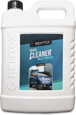 REMTOX Smooth Glass Cleaner Liquid Spray Glass Cleaner Liquid Vehicle Glass Cleaner Liquid Vehicle Glass Cleaner(5 L)