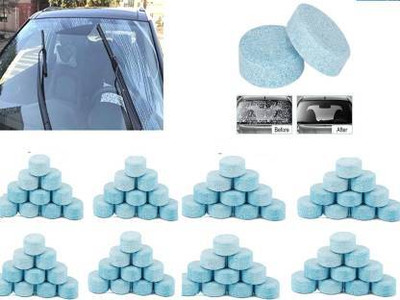 Bytfort Set of Tablets Wiper Detergent Effervescent Tablets | Pack of Tablet Concentrate Vehicle Glass Cleaner(60 g)