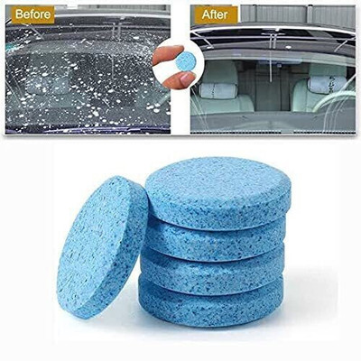 SRK Car Glass Cleaning Tablet Vehicle Glass Cleaner Liquid ( 5 PCS ) Tablet Concentrate Vehicle Glass Cleaner(5 g)