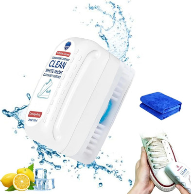 Nilpari 2 in 1 Automotive Oil Film Shoes Cleaning Brush,With Cleaning Board, Liquid Vehicle Glass Cleaner(200 ml)