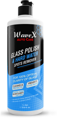 Wavex Glass Polish Cum Hardwater Spot Remover Liquid Vehicle Glass Cleaner(1000 g)