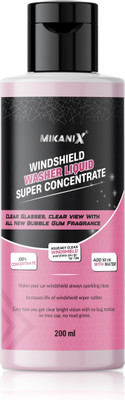 MIKANIX Windshield Washer Fluid For Car | Concentrate Wiper Cleaner | To Remove Dirt | Liquid Vehicle Glass Cleaner(200 ml)