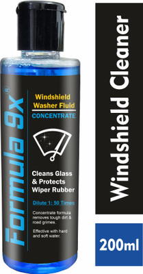 Formula 9x Windshield Washer Fluid Concentrate - 200ml X 6pcs (Pack of 6Pcs) Liquid Vehicle Glass Cleaner(200 ml)