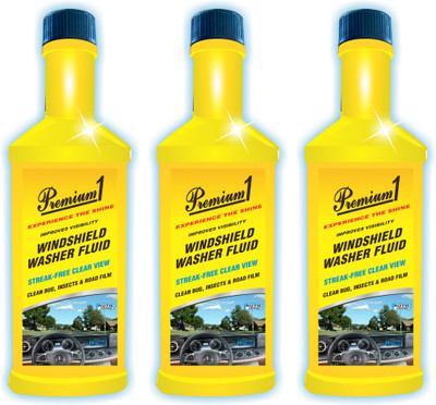 Premium1 Windshield Cleaner Pack of 3 Liquid Vehicle Glass Cleaner(60 ml)