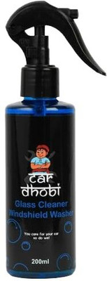 CarDhobi Glass cleaner Pack of 2 Liquid Vehicle Glass Cleaner(200 ml)
