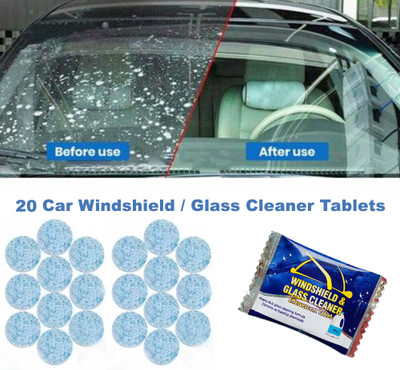 GOLDINKS 20 Tablet Car Accessories Automotive Windshield Glass Cleaner Effervescent 20 Tablet Concentrate Vehicle Glass Cleaner(20 g)