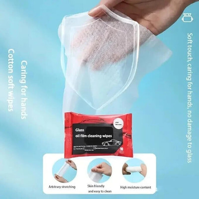 Jiyancreation Car Glass – Anti-Fog Pre-Wet Wipes Solid Handheld Vehicle Glass Cleaner(10 Tablets)