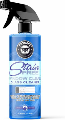 FOXCARE STAIN FREE - GLASS CLEANER -500ML Liquid Vehicle Glass Cleaner(500 ml)