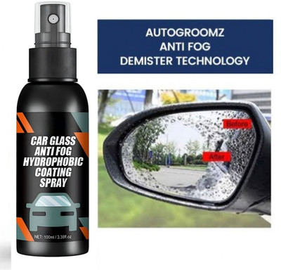 SCENTORA Universal Anti-Fog Spray for Car, Bike, Helmet Glass & Mirrors Liquid Vehicle Glass Cleaner(100 ml)
