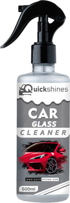 Quickshines Car Glass Cleaner | Shining & Crystal-Clear Visibility | Removes Dirt, Grime Liquid Vehicle Glass Cleaner(500 ml)