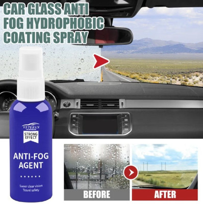 CarGlass Instant Defogging Windshield Anti-Fog Spray Liquid Vehicle Glass Cleaner(50 ml)