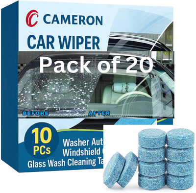 Cameron Windshield Cleaning Tablets for Car Wiper Detergent Use Tablet Concentrate Vehicle Glass Cleaner(10 Tablets)