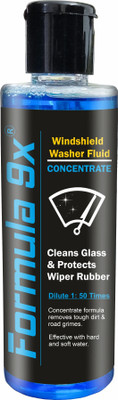 Formula 9x Windshield Washer Fluid Concentrate - 200ml Liquid Vehicle Glass Cleaner(200 ml)