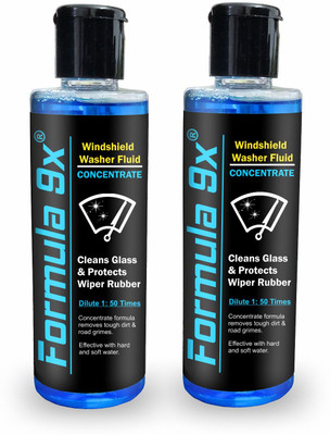 Formula 9x Windshield Washer Fluid Concentrate - 400ml Liquid Vehicle Glass Cleaner(400 ml)