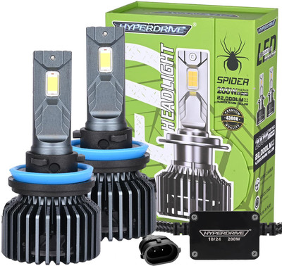 ALLEXTREME Hyperdrive H8/H11 200W LED Headlight Conversion Kit 22000LM for Car Vehical HID Kit