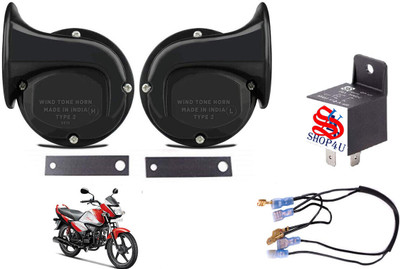 SHOP4U Horn For Hero Universal For Bike