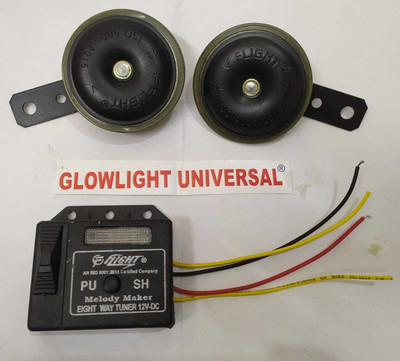 GLOWLIGHT UNIVERSAL Horn For Universal For Car, BMW, Bajaj, Hero, Honda Universal For Car, Universal For Bike