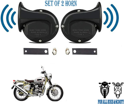 ROYAL AUTO MART Horn For Royal Enfield Classic 350, Classic 500, Universal For Bike