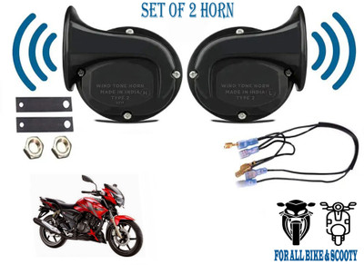 ROYAL AUTO MART Horn For TVS, Universal For Bike Apache RTR 160, Apache RTR 180, Apache RTR 200