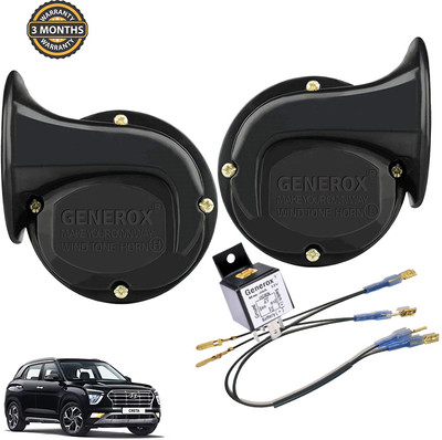 Generox Horn For Universal For Bike, Universal For Car, Hyundai Creta