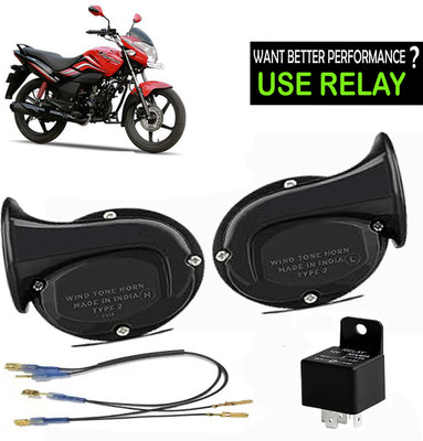 ROYAL AUTO MART Horn For Hero Passion, Passion Plus, Passion Pro, Passion X Pro, Universal For Bike