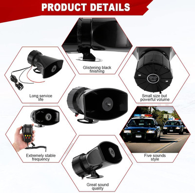 SARRA Horn For Universal For Bike, Universal For Car, Universal for Bus, Universal for Trucks 1 Series, 2 Series