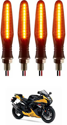 E-Shoppe Front, Rear, Side LED Indicator Light for Suzuki GSX(Yellow)