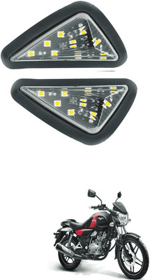 LOVMOTO Universal LED Bike indicator Yellow Mount Smoked 9 LED Turn Signal Light AR173 Interior Light Motorbike LED (12 V, 12 W)(Universal For Bike, Pack of 1)